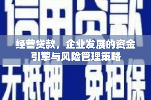 全州经营贷款，企业发展的资金引擎与风险管理策略