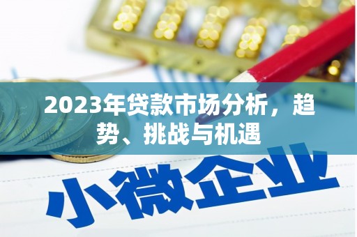 全州2023年贷款市场分析，趋势、挑战与机遇