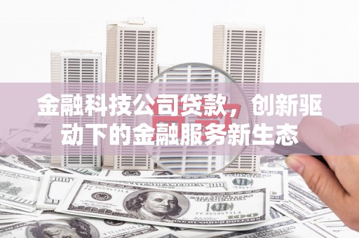 全州金融科技公司贷款，创新驱动下的金融服务新生态
