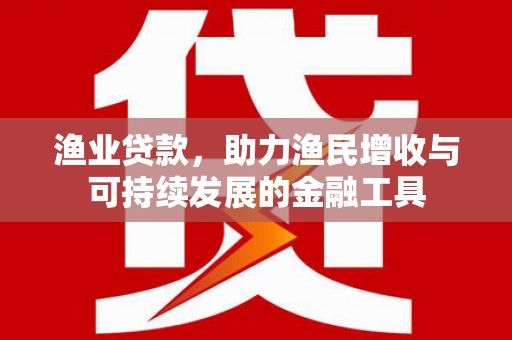 全州渔业贷款，助力渔民增收与可持续发展的金融工具
