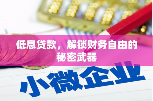 全州低息贷款，解锁财务自由的秘密武器