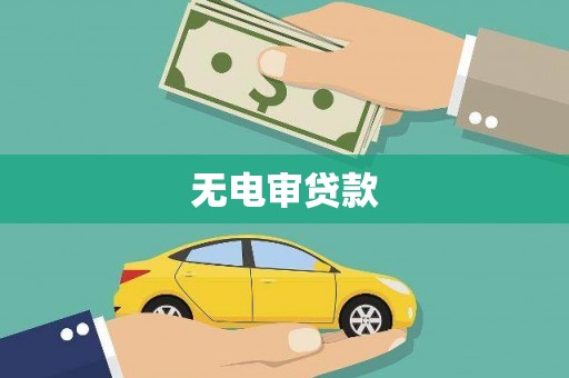 全州无电审贷款