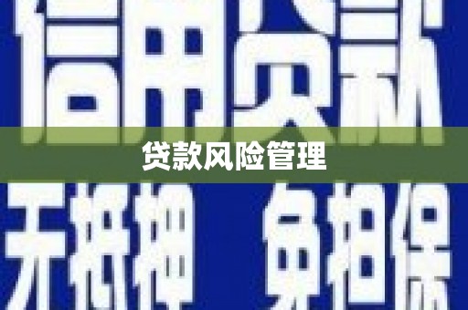 全州贷款风险管理