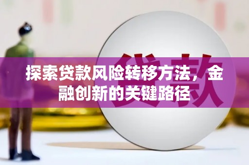 全州探索贷款风险转移方法，金融创新的关键路径
