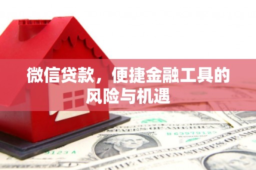 全州微信贷款，便捷金融工具的风险与机遇