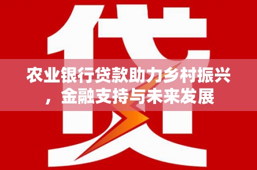 全州农业银行贷款助力乡村振兴，金融支持与未来发展
