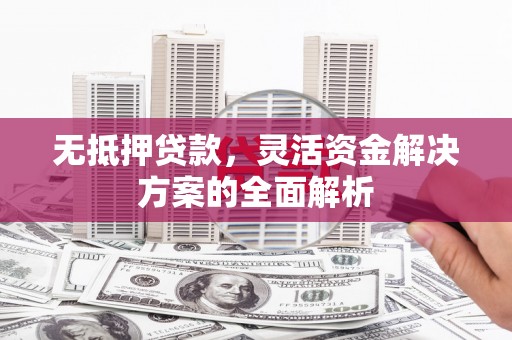 全州无抵押贷款，灵活资金解决方案的全面解析