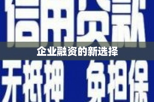 全州企业融资的新选择