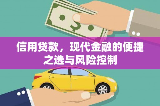 全州信用贷款，现代金融的便捷之选与风险控制