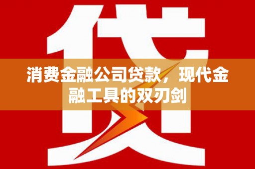 全州消费金融公司贷款，现代金融工具的双刃剑