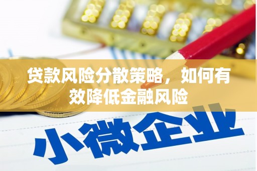 全州贷款风险分散策略，如何有效降低金融风险