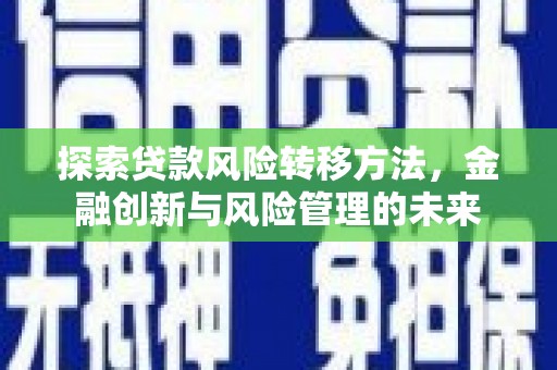 全州探索贷款风险转移方法，金融创新与风险管理的未来