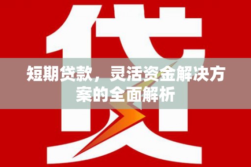 全州短期贷款，灵活资金解决方案的全面解析
