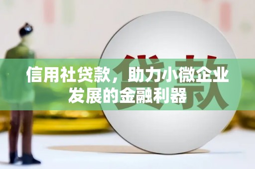 全州信用社贷款，助力小微企业发展的金融利器