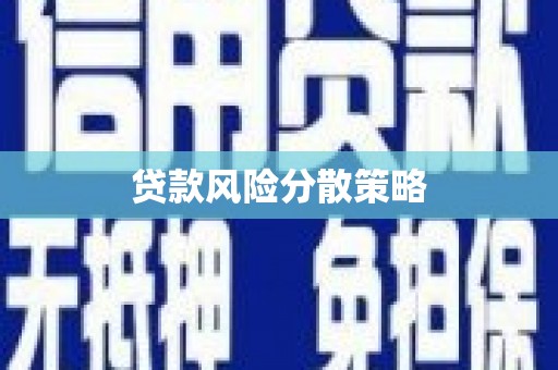 全州贷款风险分散策略