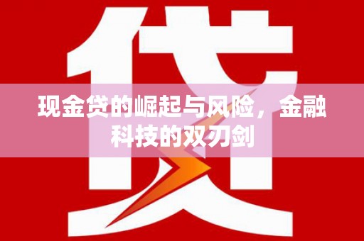 全州现金贷的崛起与风险，金融科技的双刃剑