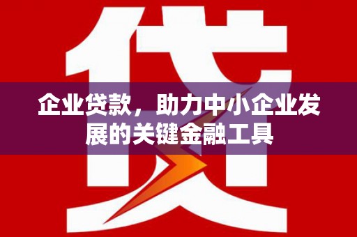 全州企业贷款，助力中小企业发展的关键金融工具