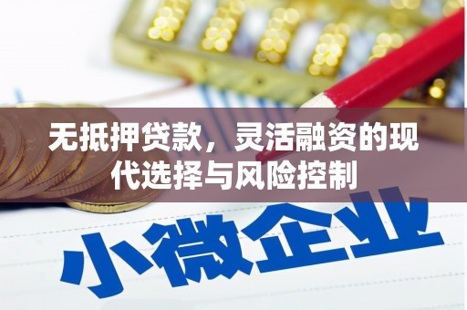 全州无抵押贷款，灵活融资的现代选择与风险控制