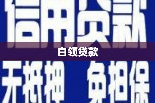 全州白领贷款