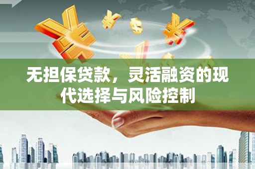 全州无担保贷款，灵活融资的现代选择与风险控制