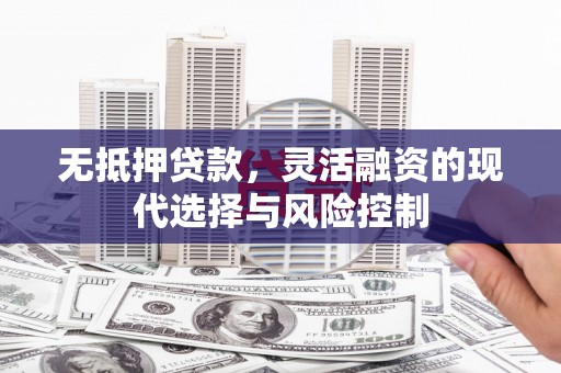 全州无抵押贷款，灵活融资的现代选择与风险控制