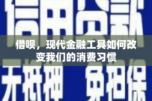 全州借呗，现代金融工具如何改变我们的消费习惯