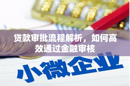 全州贷款审批流程解析，如何高效通过金融审核