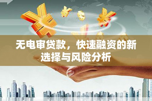 全州无电审贷款，快速融资的新选择与风险分析