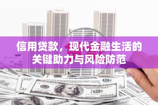 全州信用贷款，现代金融生活的关键助力与风险防范