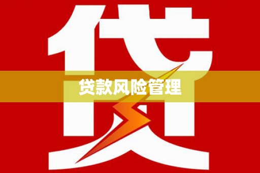 全州贷款风险管理
