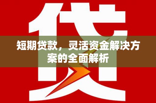 全州短期贷款，灵活资金解决方案的全面解析