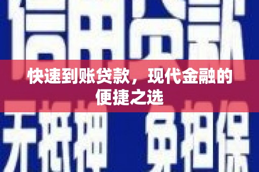 全州快速到账贷款，现代金融的便捷之选