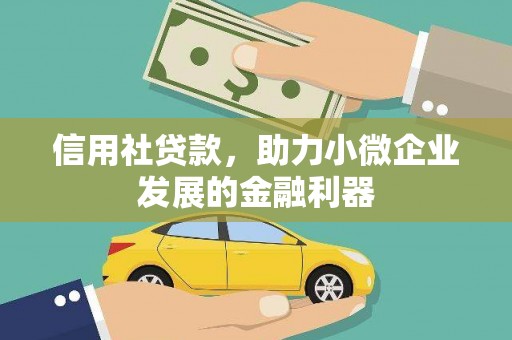全州信用社贷款，助力小微企业发展的金融利器