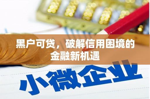 全州黑户可贷，破解信用困境的金融新机遇
