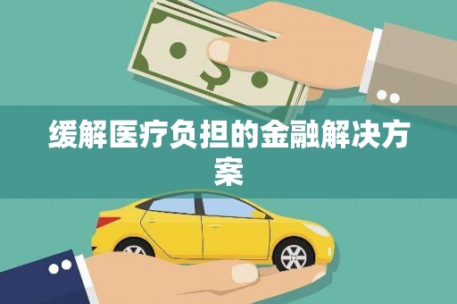 全州缓解医疗负担的金融解决方案