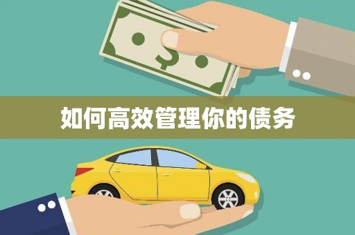 全州如何高效管理你的债务
