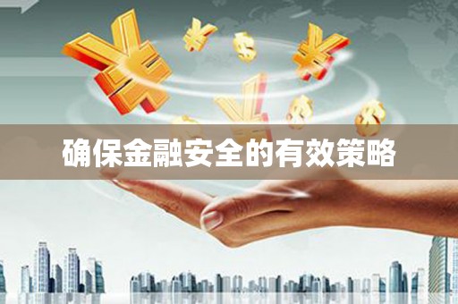 全州确保金融安全的有效策略