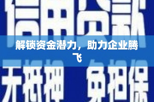 全州解锁资金潜力，助力企业腾飞